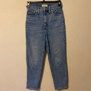 Madewell perfect vintage straight crop jean